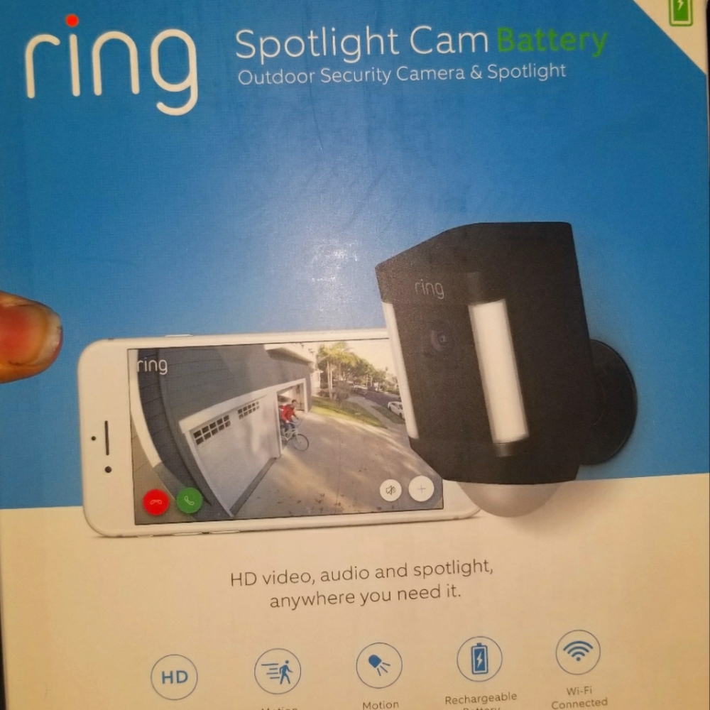 RING Spotlight Doorbell Camera